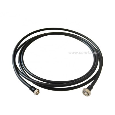 low PIM  1/2'' Super Flexible Coaxial Cable RF Jumper with DIN-Male to 4.3-10 Mini Din Male connector