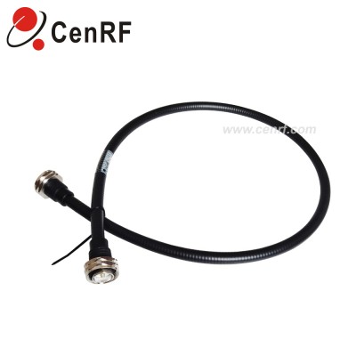 RF low PIM waterproof ip68 1/2'' Super Flexible Coaxial Cable  Jumper with DIN 7/16 Male to Din Male connector