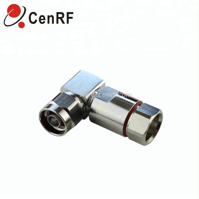 High Quality N male right angle connector for 1/2 Flexible RF feeder Cable